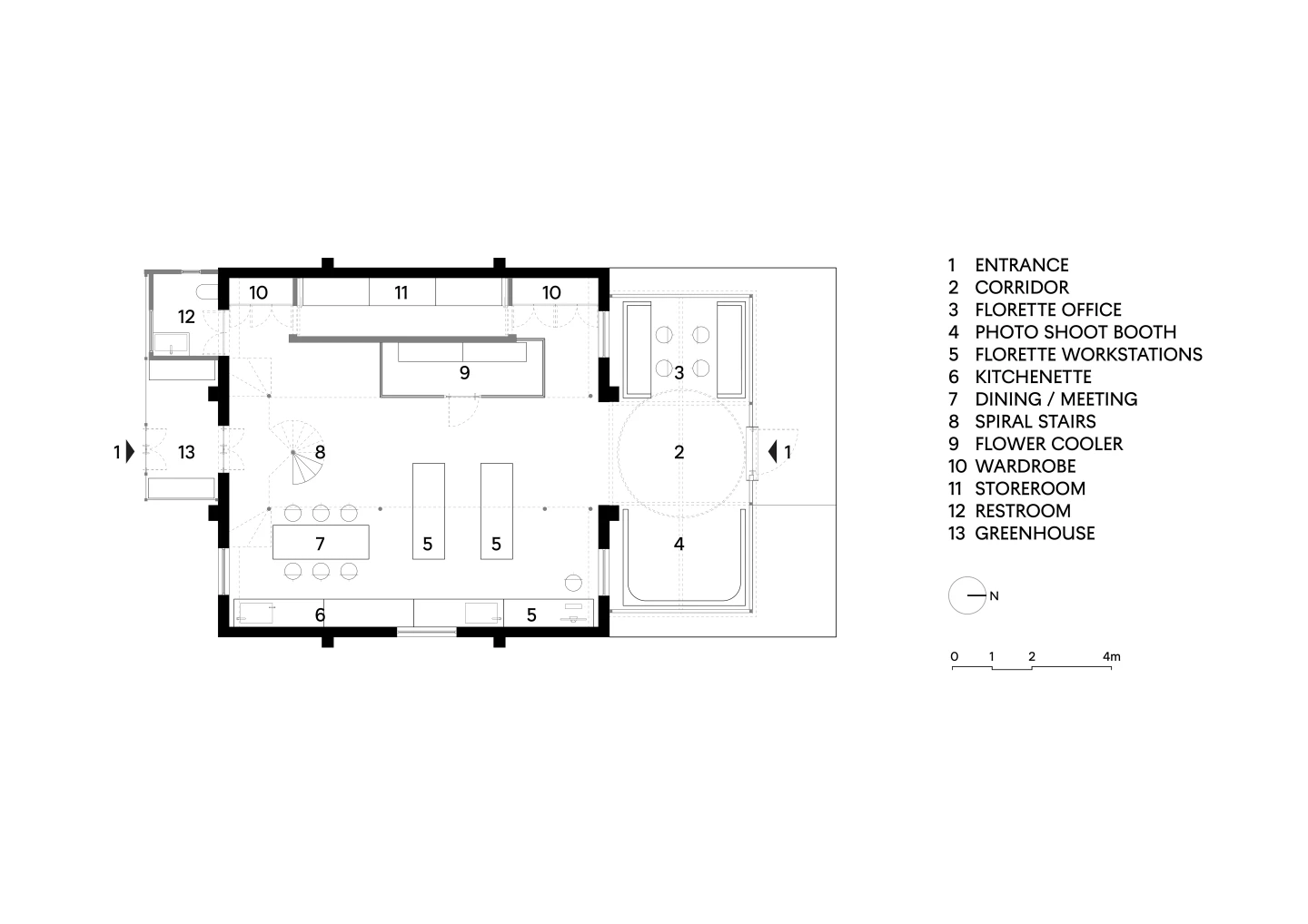 Office AIO 设计事务所 与 Florette几束花工作室