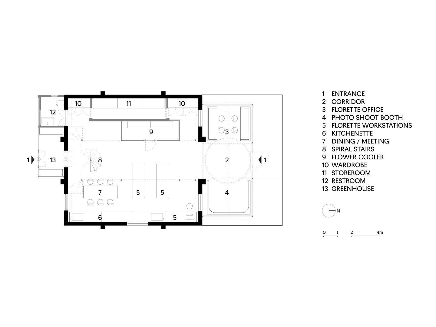 Office AIO 设计事务所 与 Florette几束花工作室